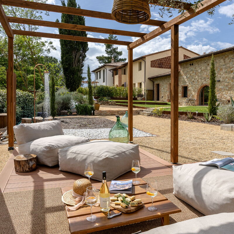 Pendolino Spereto Apartment With Pool, Montaione: Automne, Été, Jardin, Printemps