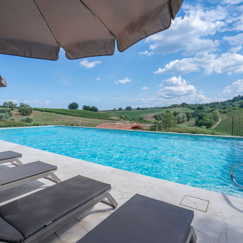 Pendolino Spereto Apartment With Pool, Montaione: Autumn, Pool, Spring, Summer