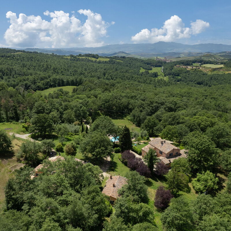 Casale Collina Verde - San Casciano Dei Bagni, Toscana: Autumn, Building Exterior, Outdoor, Pool, Scenic View, Spring, Summer