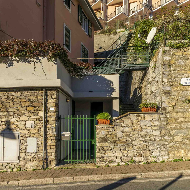 Spacious Apartment In Sori With Large Terrace - Sori, Liguria: Autumn, Main Entrance, Spring, Summer