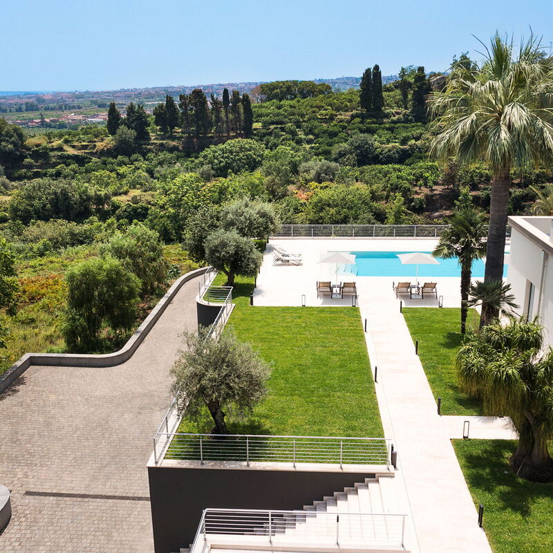 Villa Decoro - Mascali, Sicilia: Amenities, Autumn, Balcony / Terrace / Patio, Garden, Outdoor, Pool, Scenic View, Spring, Summer