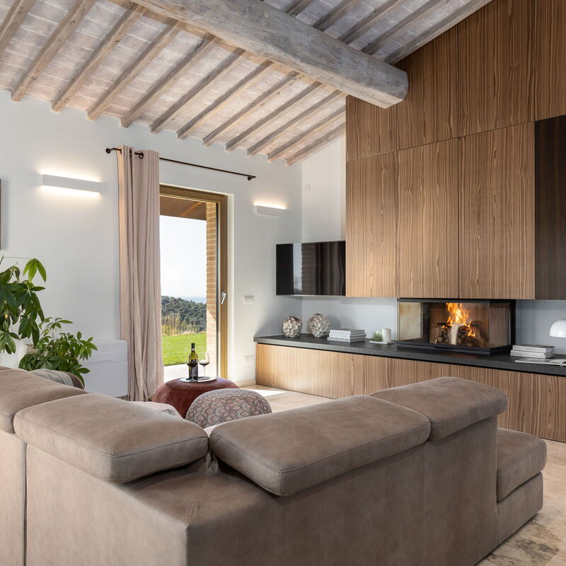 Villa Velari In Volterra With Private Pool, Ac: Automne, Hiver, Printemps, Salon