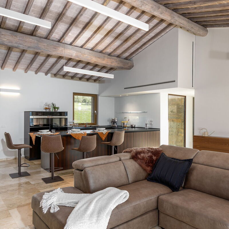 Villa Velari In Volterra With Private Pool, Ac: Automne, Hiver, Printemps, Salon