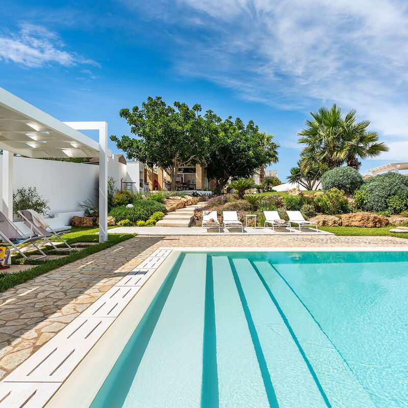 Casa Ocra - Misiliscemi, Sicilia: Autumn, Balcony / Terrace / Patio, Building Exterior, Outdoor, Pool, Spring, Summer