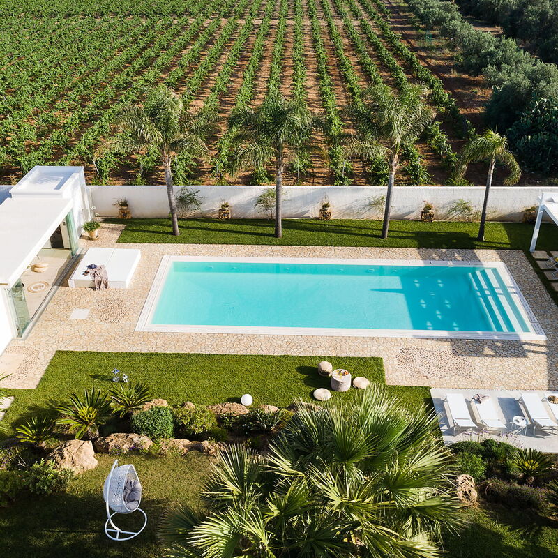 Casa Ocra - Misiliscemi, Sicilia: Autumn, Balcony / Terrace / Patio, Building Exterior, Garden, Outdoor, Pool, Spring, Summer