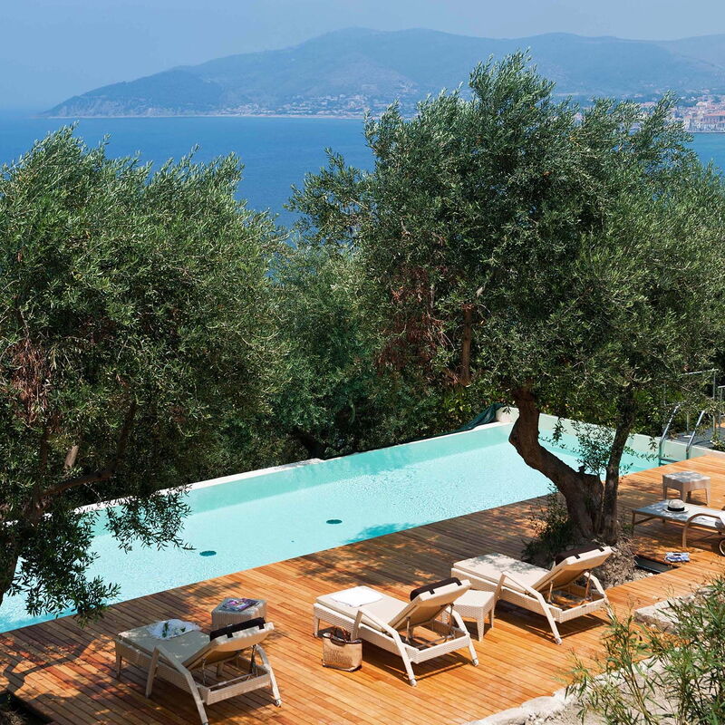 Pietramare - Castellabate, Campania: Autumn, Balcony / Terrace / Patio, Building Exterior, Outdoor, Pool, Scenic View, Spring, Summer