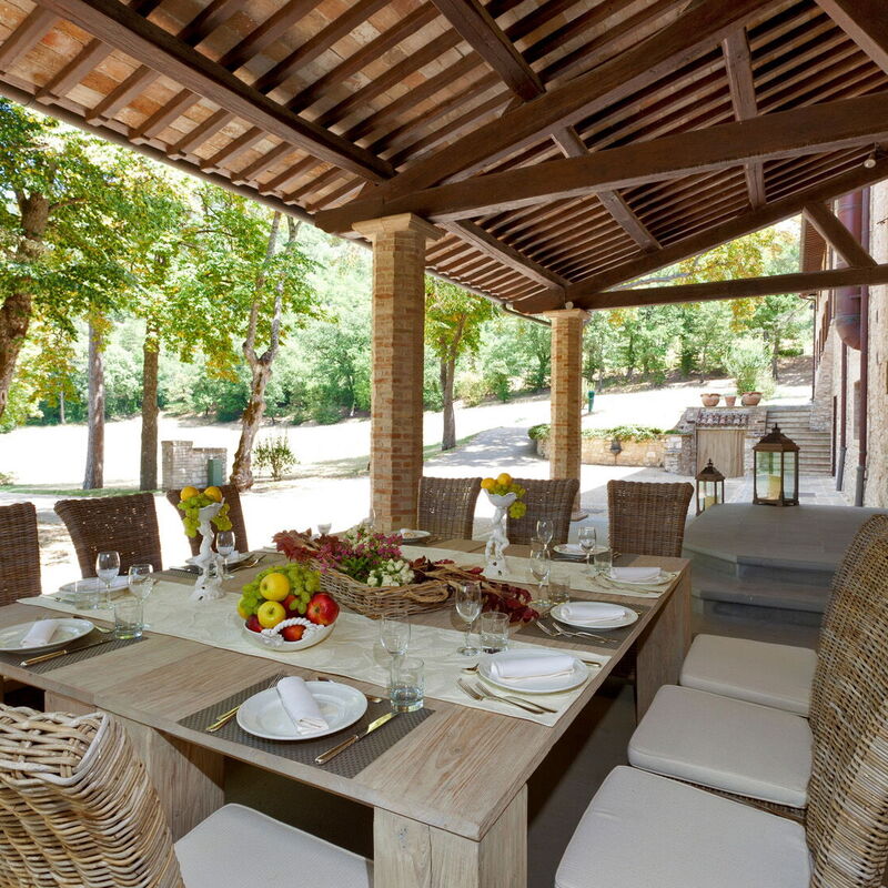 Villa Pietraverde - Gubbio, Umbria: Autumn, Balcony / Terrace / Patio, Building Exterior, Outdoor, Spring, Summer