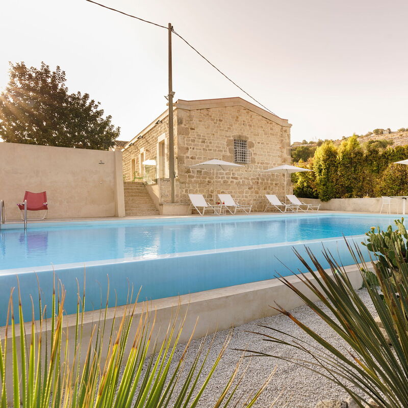 Casa Masseria - Scicli, Sicilia: Autumn, Balcony / Terrace / Patio, Building Exterior, Outdoor, Pool, Spring, Summer