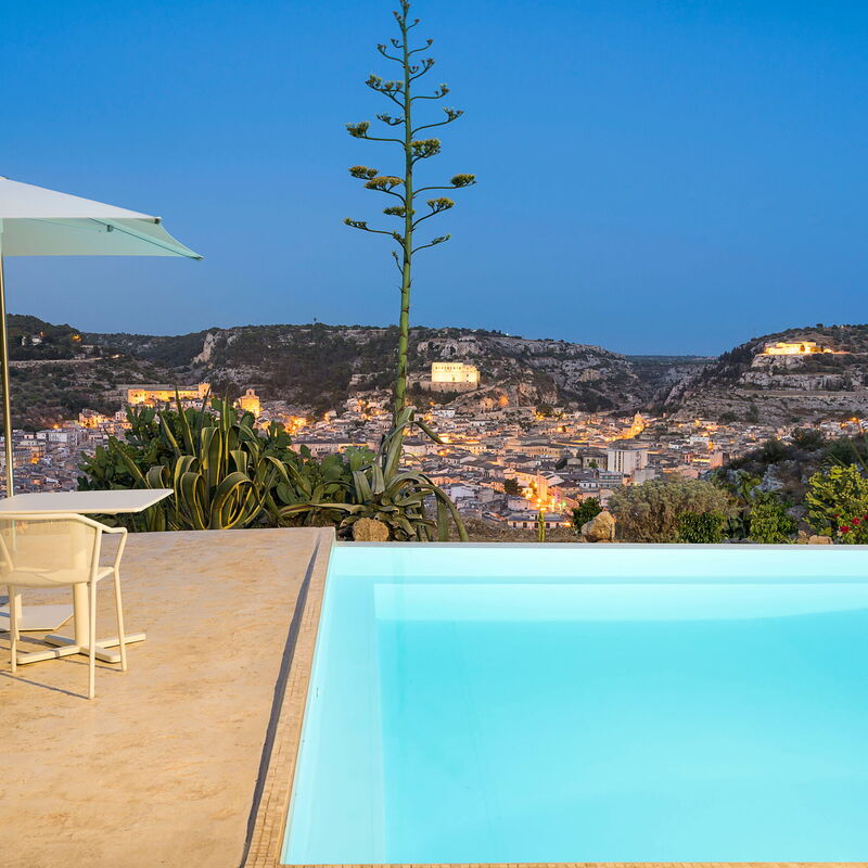 Casa Masseria - Scicli, Sicilia: Autumn, Balcony / Terrace / Patio, Building Exterior, Outdoor, Pool, Scenic View, Spring, Summer