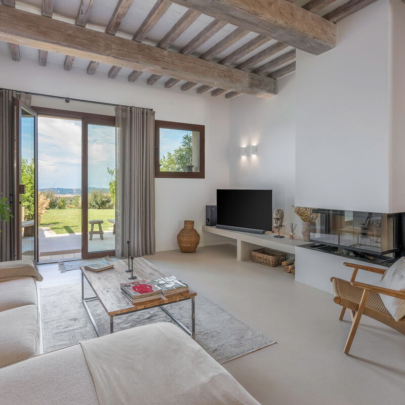 Coratina Spereto Apartment with Pool, Montaione: Autumn, Kitchen, Living Room, Spring, Summer